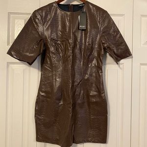 Nasty Gal Vegan Leather dress